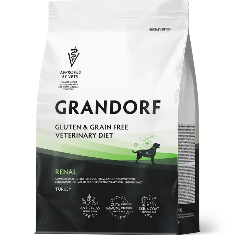 Grandorf Veterinary Diet Dog Renal 3кг для Собак, для поддержания функций почек при ХБН