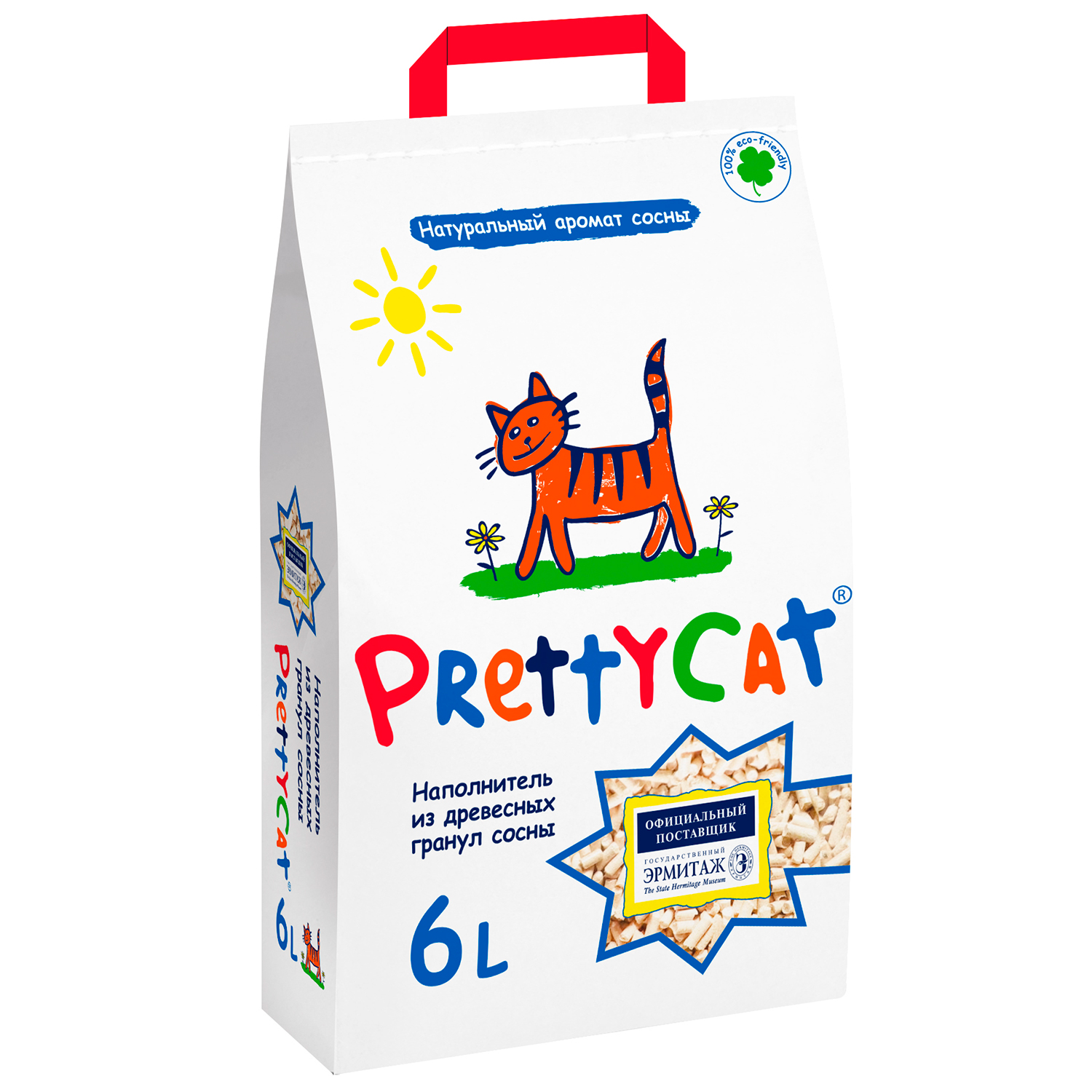 PrettyCat Wood Granules Древесный 2кг