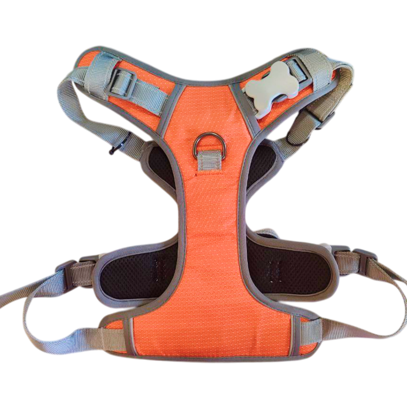 Шлейка MidePet "Odyssey" - L (шея 40-56, грудь 69-81 см) оранжевая