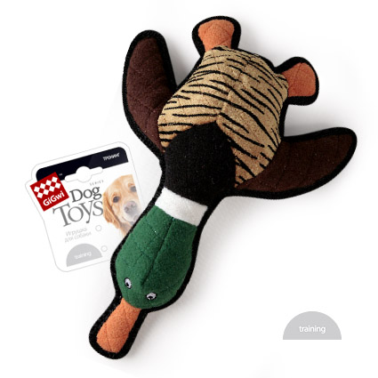 Игрушка GiGwi Утка с пищалкой, 40 см для Собак Крупных пород