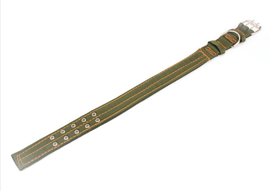 Ошейник TopPet нейлон 38мм*60см двоиной зеленый