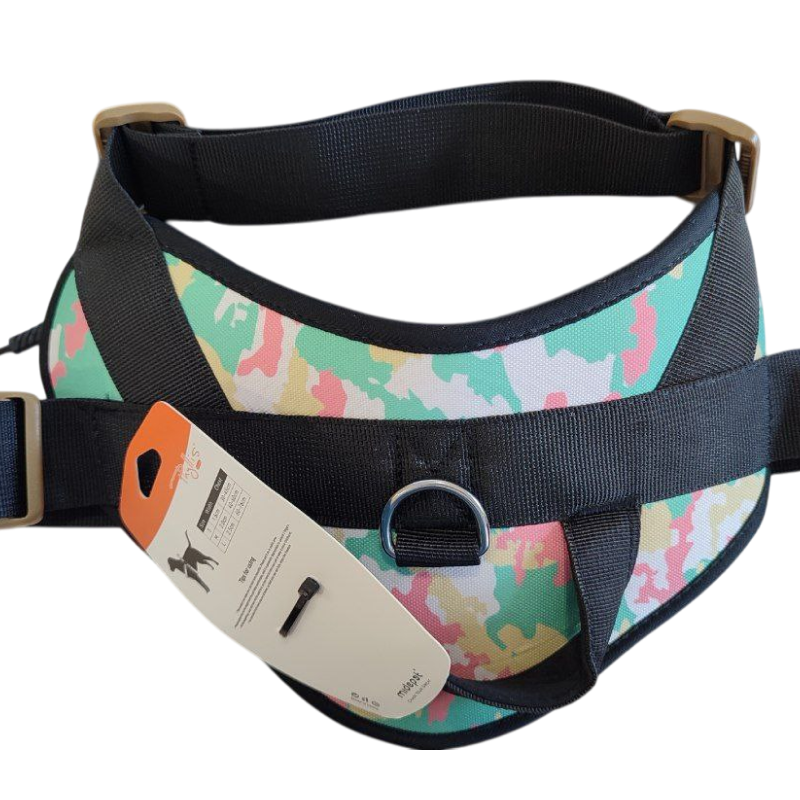 Шлейка MidePet "Handle" - S (шея 44-60, грудь 53-69 см), цветная