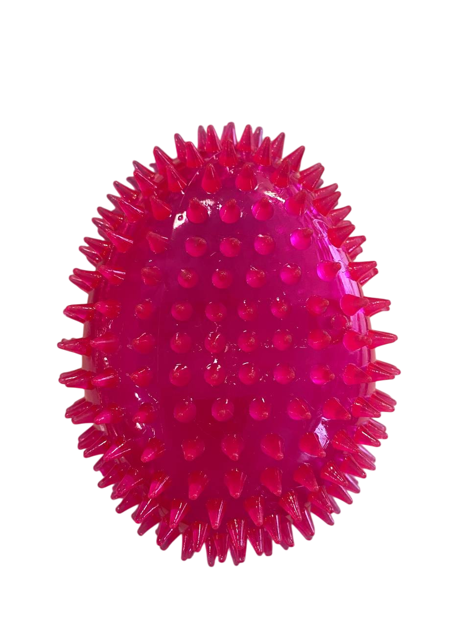 Игрушка TopPet Мяч овальный с шипами  12х8см, термопластическая резина