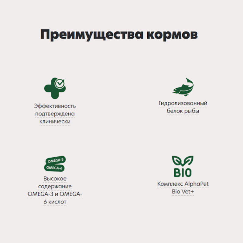 AlphaPet Vet Diet Cat Hypoallergenic 400г для Кошек при пищевой аллергии и непереносимости