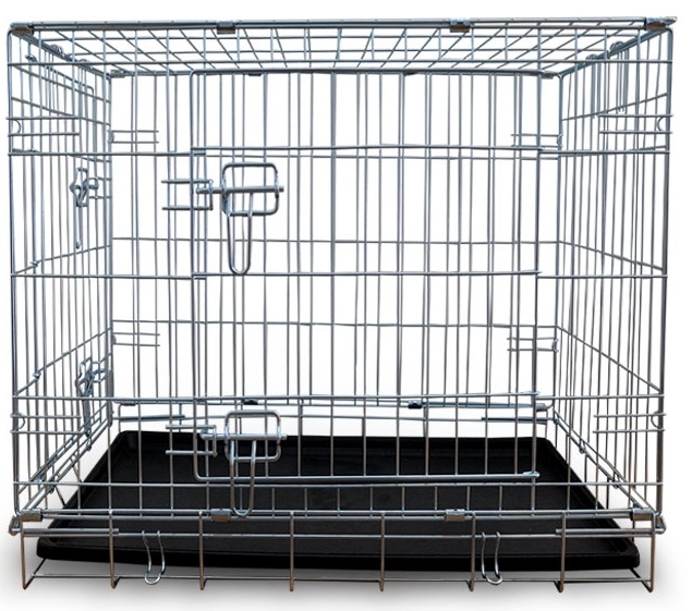 Клетка Triol 001-2Z (45х30х37,5) с двумя дверцами цинк для животных