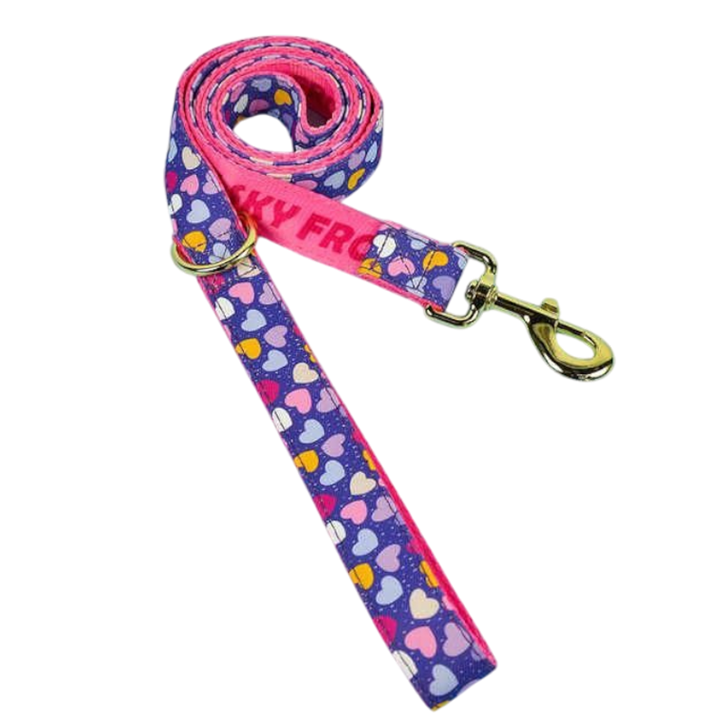 Ошейник MidePet "Color Blooming" M 2x30-40 см, сиренево-розовый с рисунком