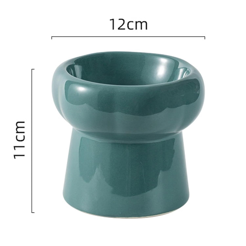 Миска керамическая TopPet высокая бирюзовая 150 мл, H11см