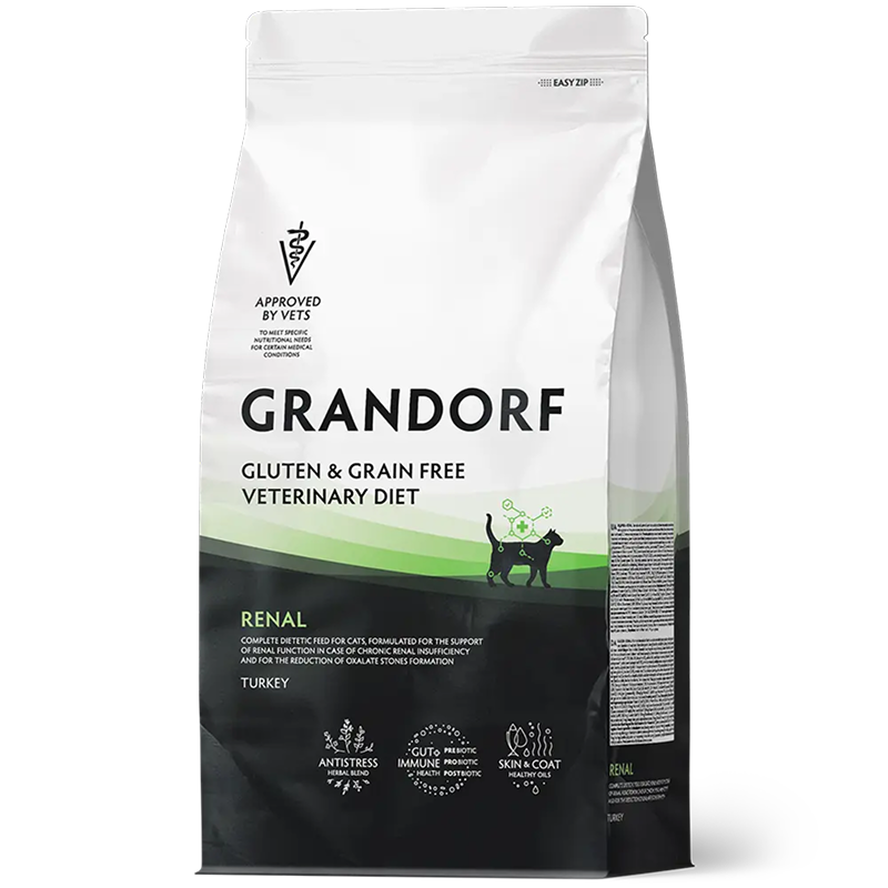 Grandorf Veterinary Diet Cat Renal 2кг для Кошек, для поддержки функции почек при ХБН