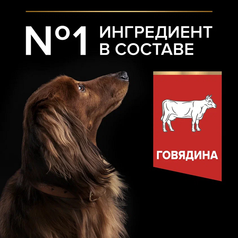 Сухой корм PRO PLAN DUO DELICE для взрослых собак мелких и карликовых пород с двойной текстурой гранул, с высоким содержанием говядины, 2,5 кг