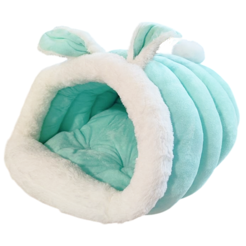 Лежанка мешок TopPet Зайка, мятная 37x50x31