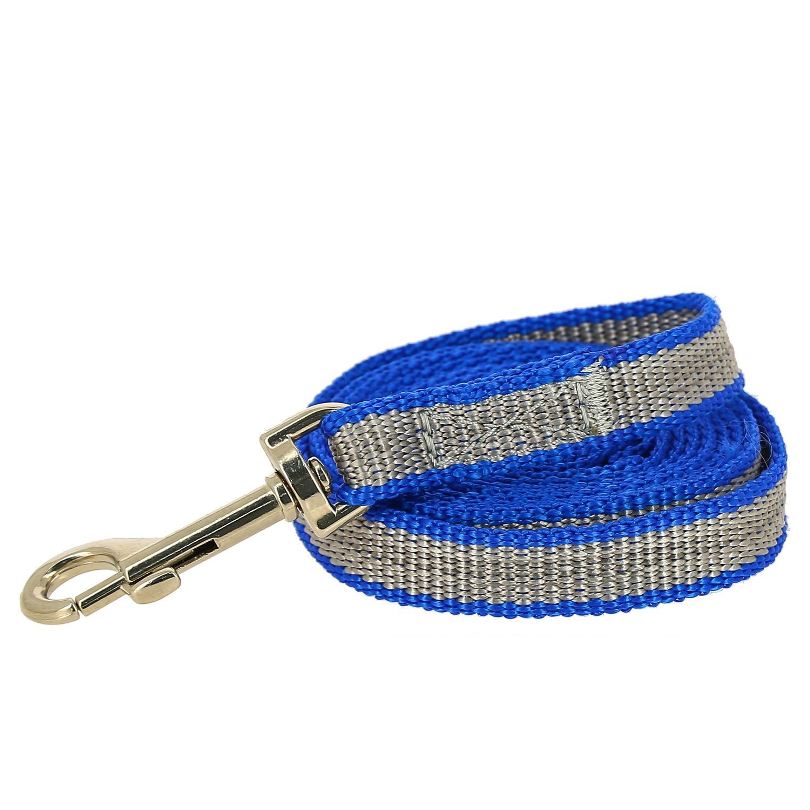 Поводок Капрон усиленный 15мм*2м Синий - Серый