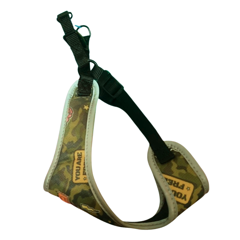 Шлейка Midepet с рисунком M (шея 44см, грудь 50-58) хаки