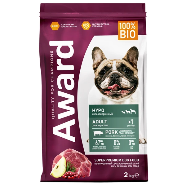 Award Hypo для Собак всех пород со Свининой 2кг