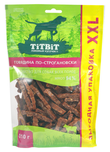 Лакомство TiTBiT Говядина по-строгановски для Собак 310г