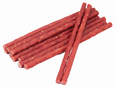 Лакомство TiTBiT Колбаски Двойное удовольствие с Ягненком и Индейкой для Кошек 45г