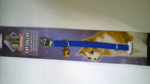 Ошейник FLAMINGO нейлон 10мм*32см Синий для Кошек