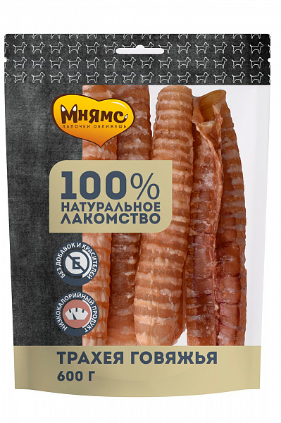 Лакомство Мнямс Трахея Говяжья для Собак 600г