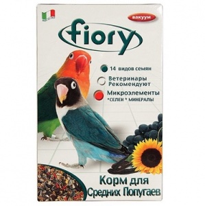 FIORY для Средних Попугаев Parrocchetti Africa  800г