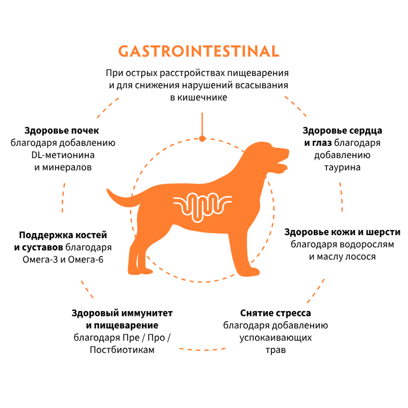 Grandorf Veterinary Diet Dog Gastrointestinal 1кг для Собак при расстройствах пищеварения
