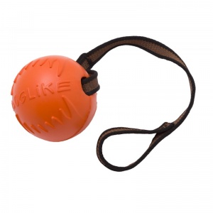 Игрушка Доглайк Мяч Тренировочный с Лентой Средний для Собак