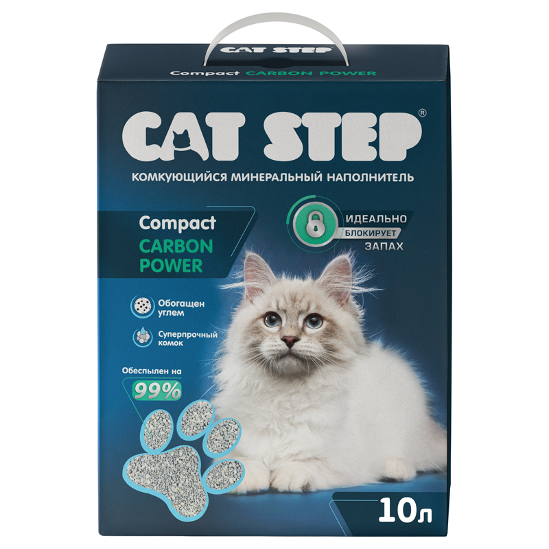 Cat Step Compact Carbon Power 10л Комкующийся с Углем