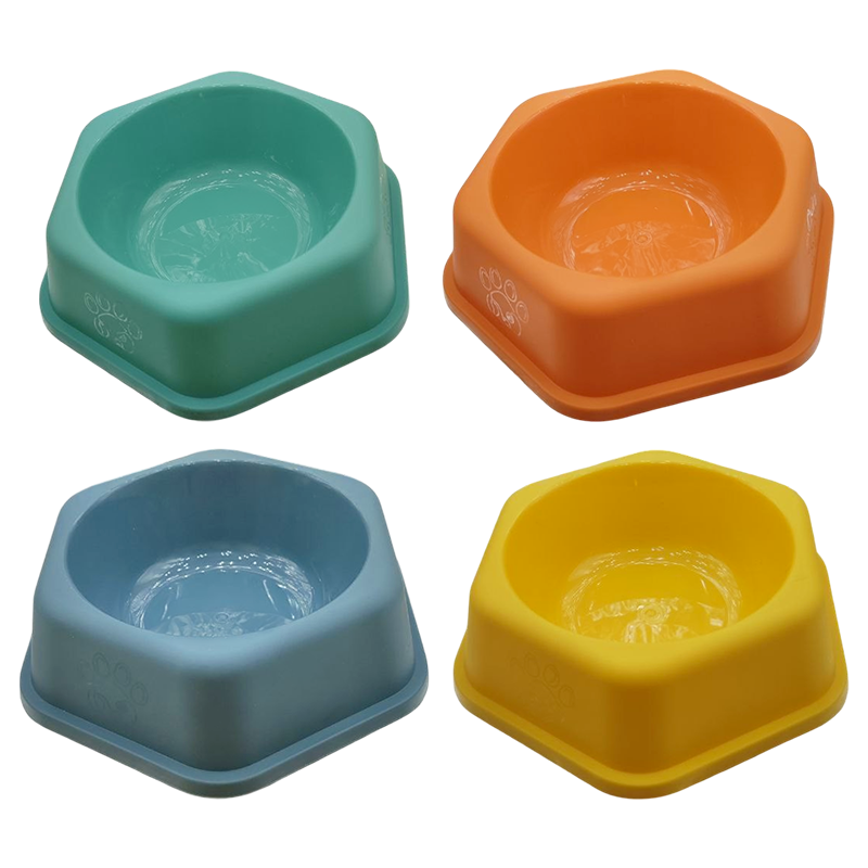 Миска TopPet 20-05 пластик, шестиугольная, 250 мл