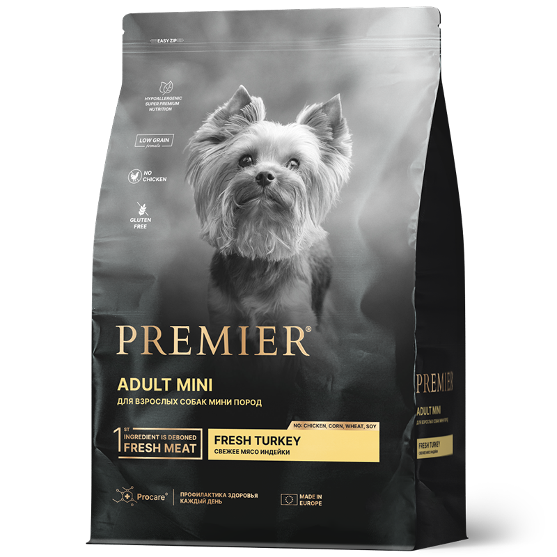 Premier Dog Adult Mini Turkey 1кг