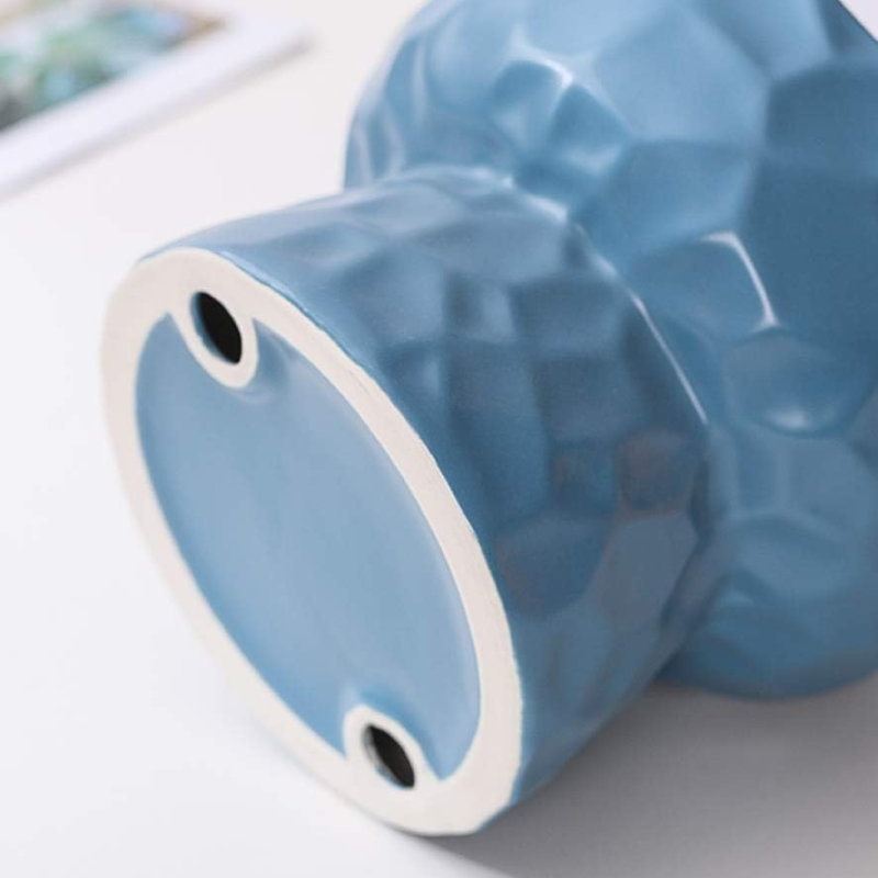 Миска керамическая TopPet высокая синяя 150 мл, H10см