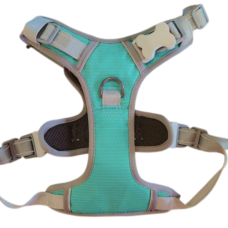 Шлейка MidePet "Odyssey" - L (шея 40-56, грудь 69-81 см) бирюзовая