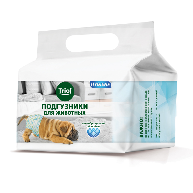 Подгузники Hygiene для Собак XS (2-4кг) 12шт