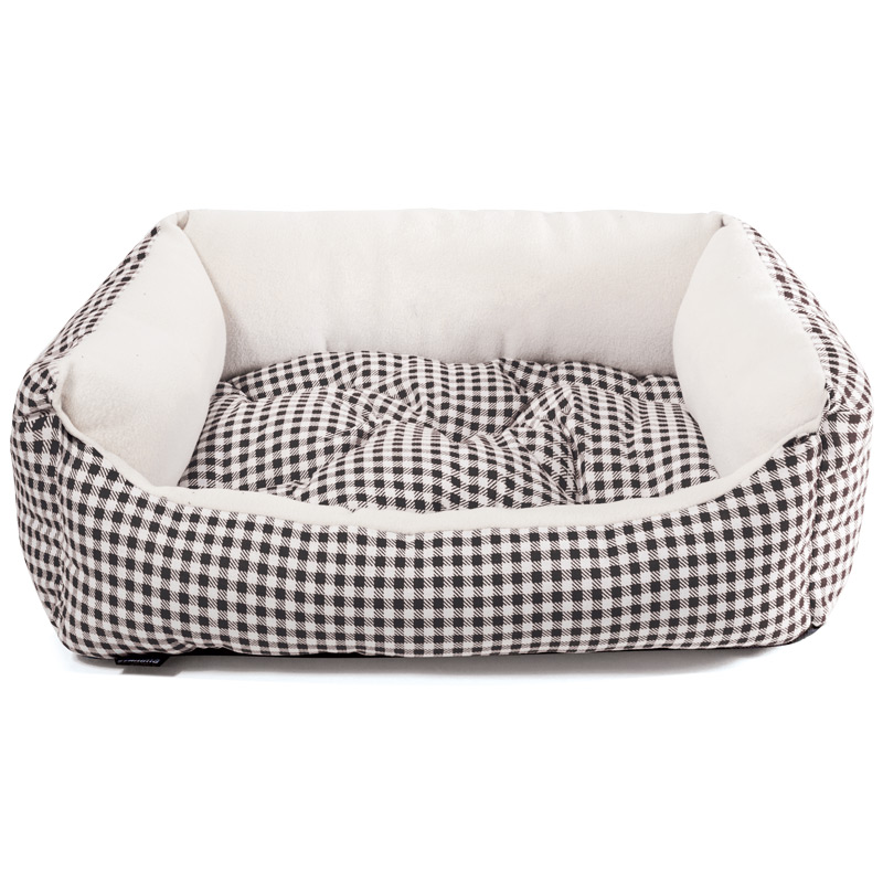 Лежанка Гамма Кантри мини Черная, 42х40х15см