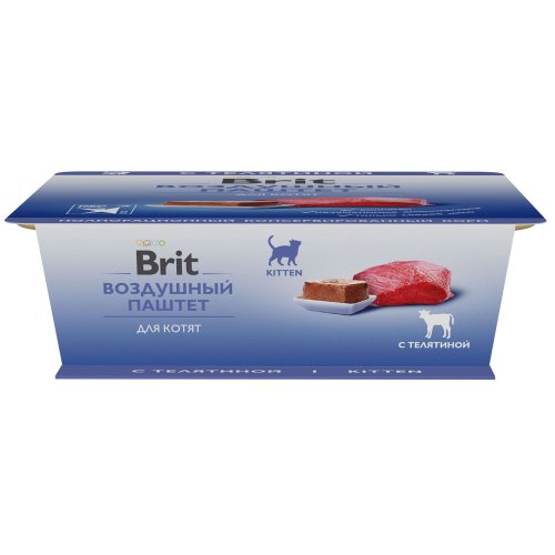 конс. Brit Воздушный паштет для Котят Телятина, 100г