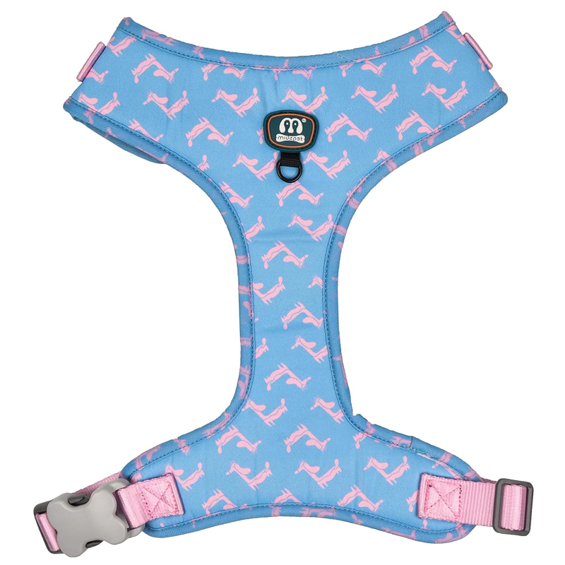 Шлейка Midepet с рисунком L (шея 50см, грудь 56-66см) Голубая