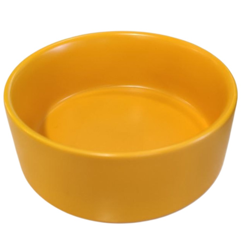 Миска керамическая TopPet большая, оранжевая 750 мл