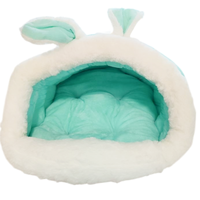 Лежанка мешок TopPet Зайка, мятная 37x50x31