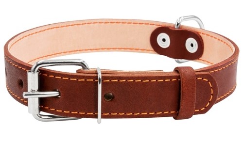 Ошейник Collar 14мм*27-35см Коричневый Двойной