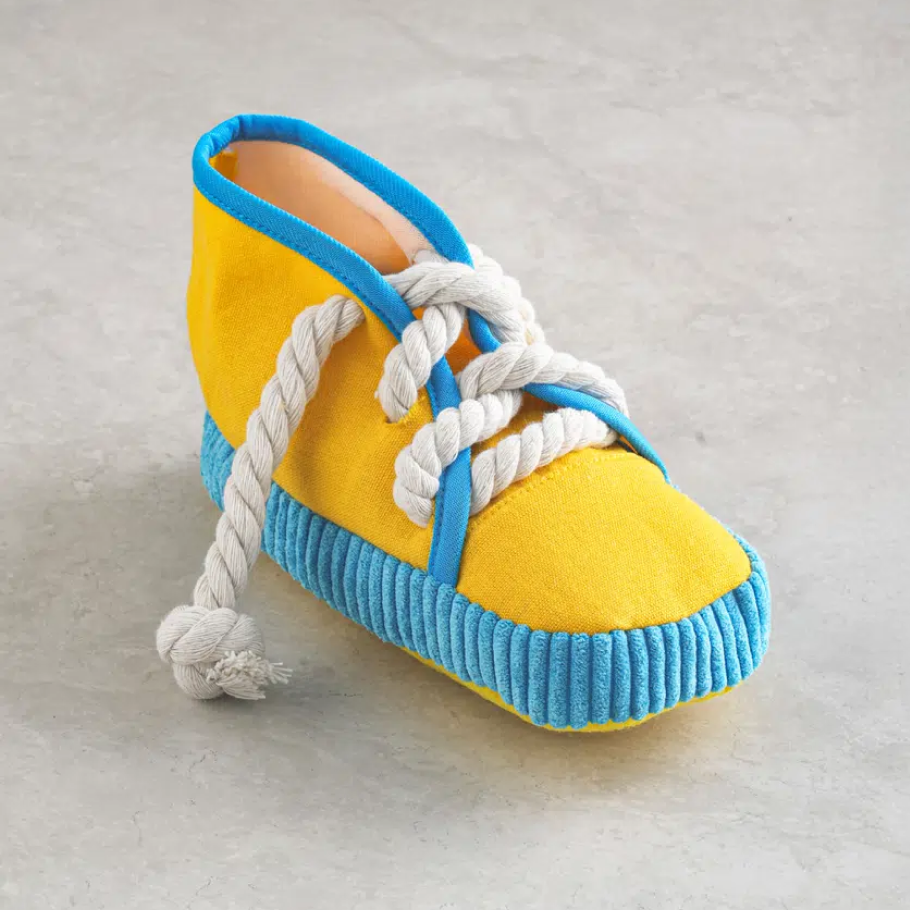 Игрушка TopPet Ботинок текстильный с канатом, 20х9 см.