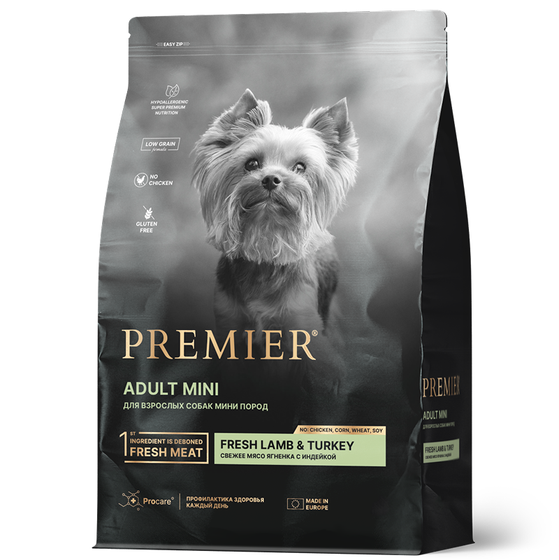 Premier Dog Adult Mini Lamb&Turkey 1кг