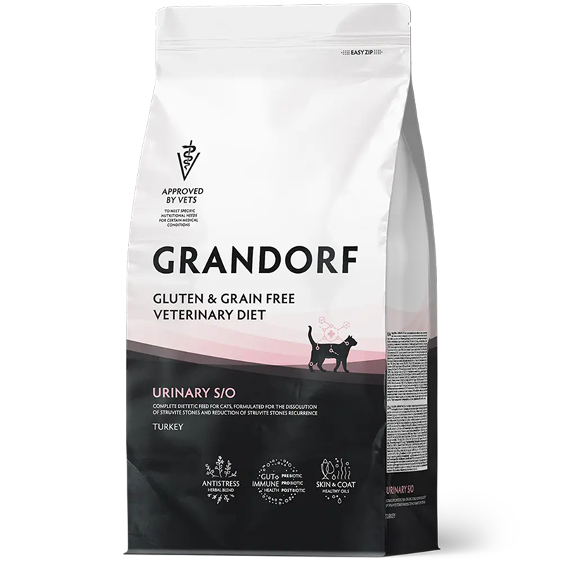 Grandorf Veterinary Diet Cat Urinary S/O 2кг для Кошек при мочекаменной болезни