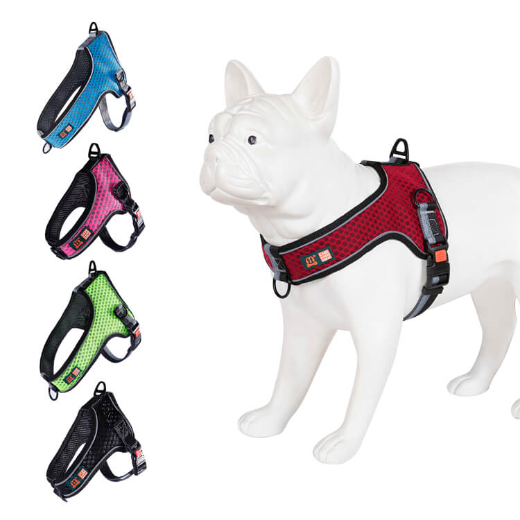 Шлейка Midepet с cотами T образная L (шея 50, грудь 52-67см) Розовая