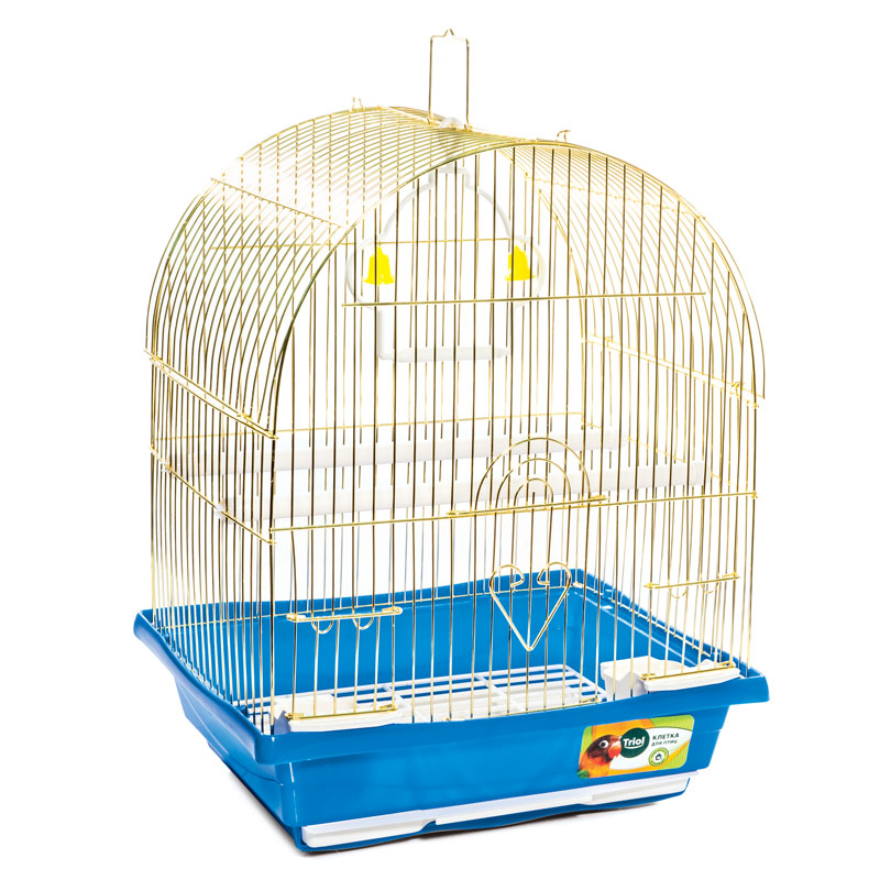 Клетка Triol 1000G, золотистая 300х230х390мм для Птиц