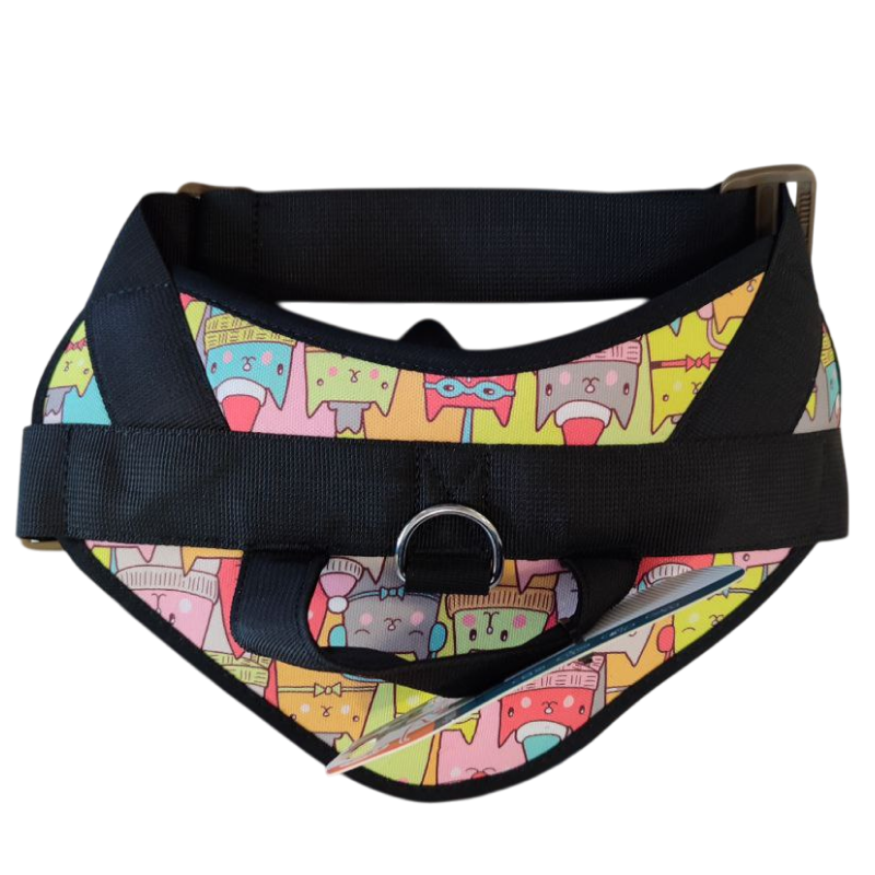 Шлейка MidePet "Handle" - S (шея 44-60, грудь 53-69 см), цветная