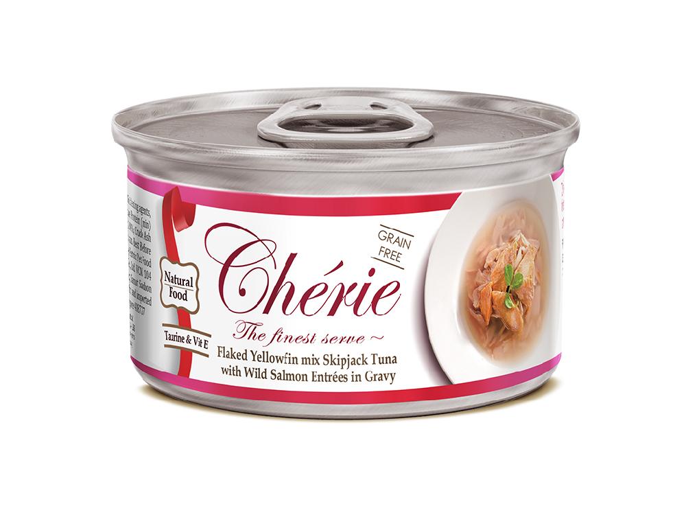 конс. Cherie 80г Тунец с Лососем для Кошек
