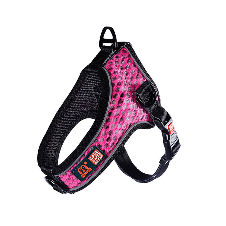 Шлейка Midepet с cотами T образная XL (шея 62, грудь 60-80см) Розовая