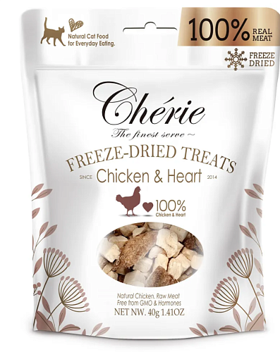 Лакомство Cherie Freeze-Dried Treats Курица и сердечки