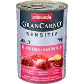 Animonda GranCarno Sensitiv Adult 400г c Говядиной и Картофелем для Чувствительных Собак