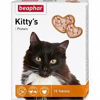 Лакомство Beaphar "Kitty's" Протеин 75шт Сердечки для Кошек