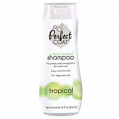 8in1  Perfect Coat Shed Control Tropical Mist шампунь против линьки для собак 473