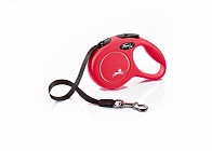 Рулетка Flexi New Classic XS ремень 3м 12кг Красная