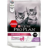 Сухой корм PRO PLAN Delicate для котят при чувствительном пищеварении, с индейкой, 200 г